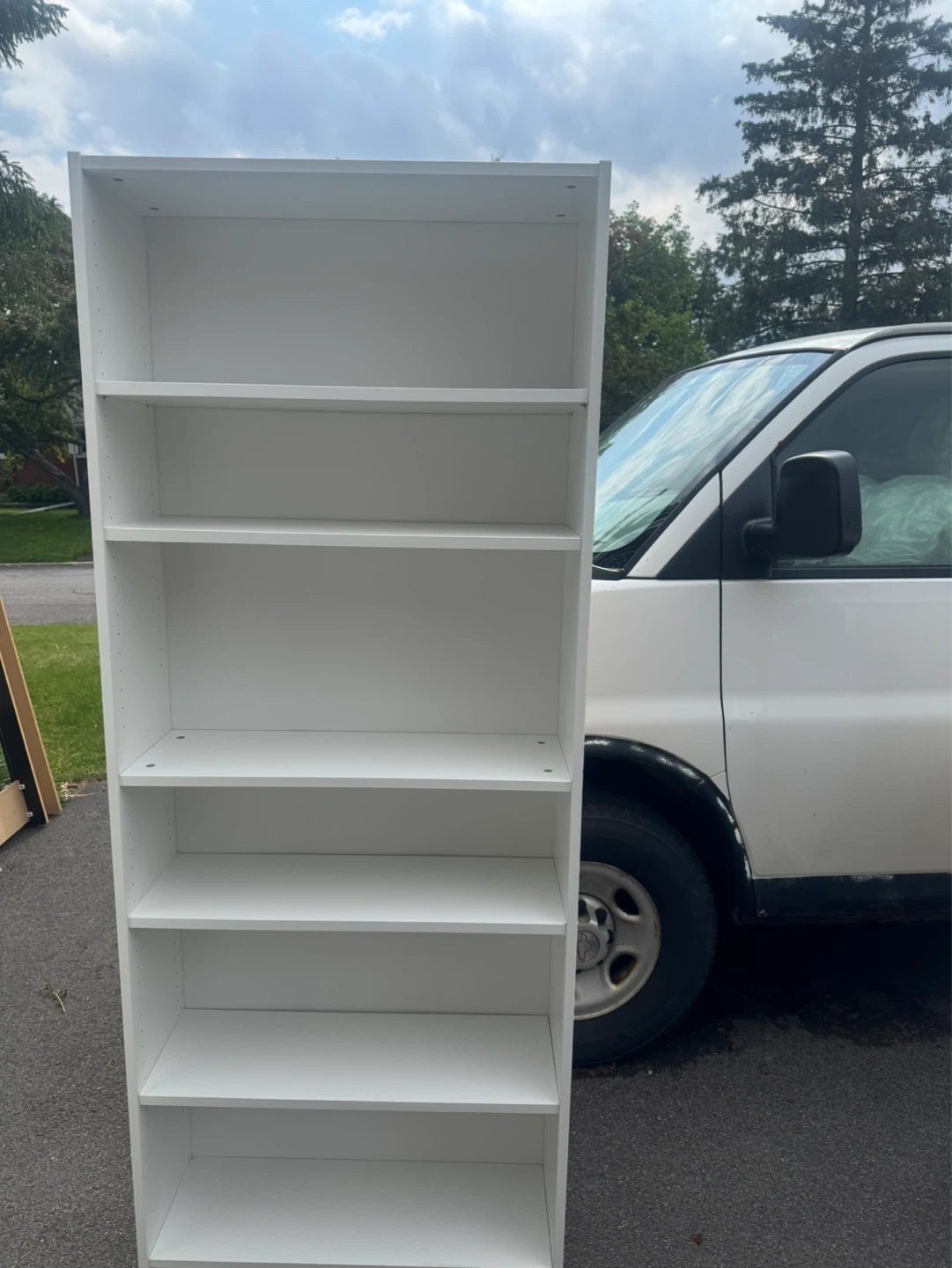 Ikea White 6-Shelf Bookcase - photo 2