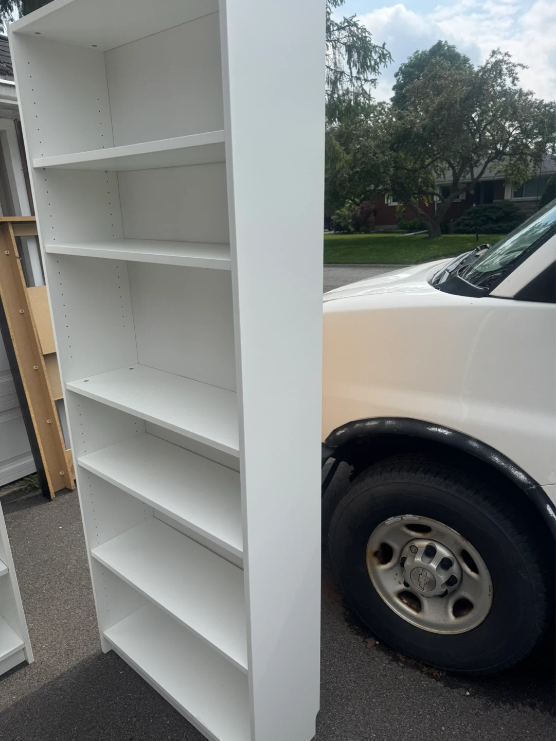 Ikea White 6-Shelf Bookcase - photo 4