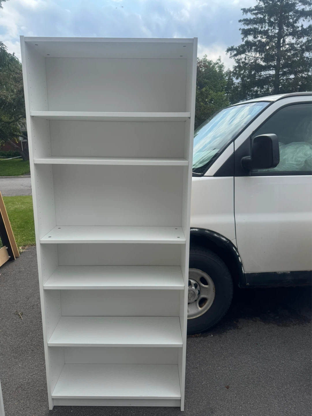 Ikea White 6-Shelf Bookcase - photo 3