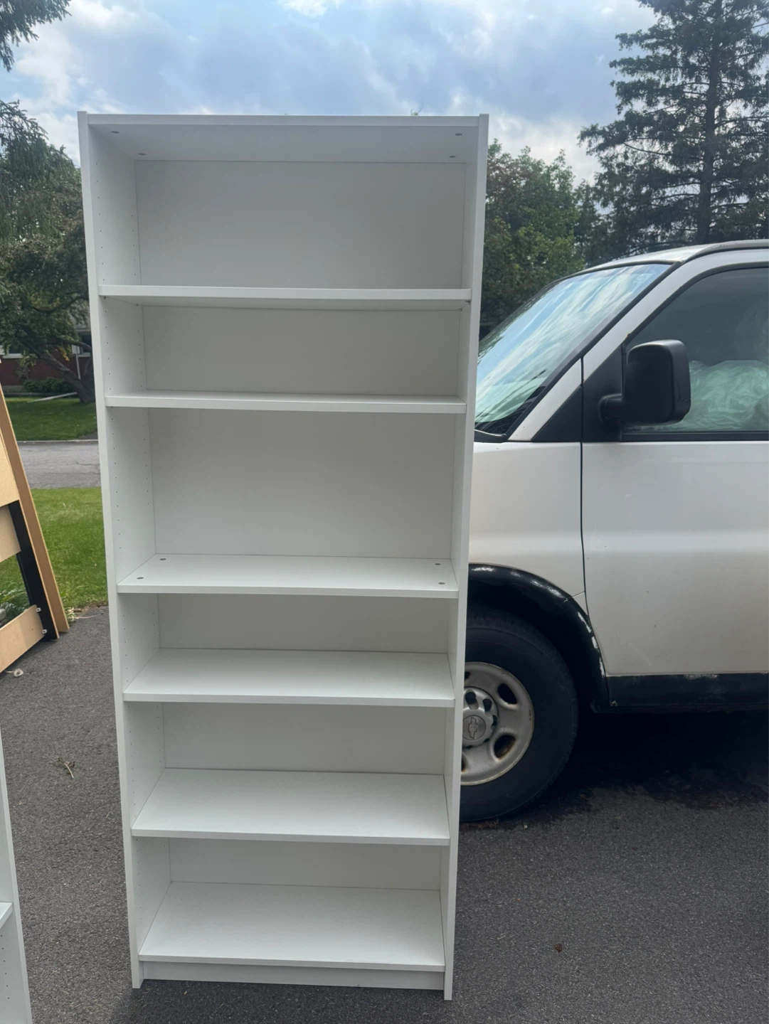 Ikea White 6-Shelf Bookcase