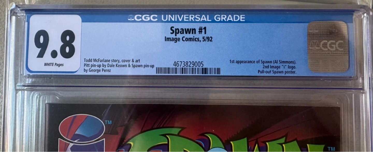 CGC Graded Spawn #1 Comic Book - Image Comics - photo 3