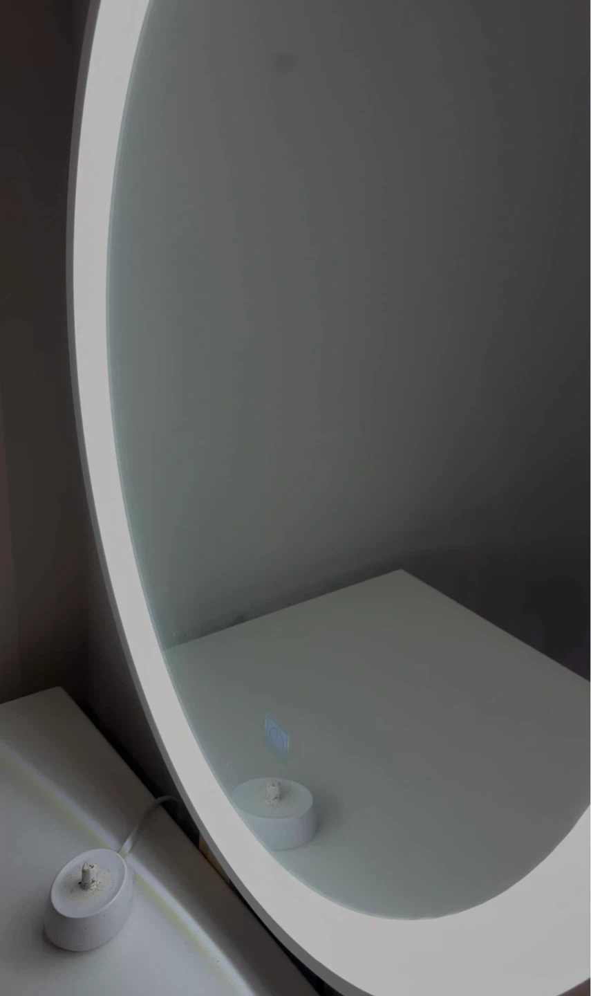 Leicester Vanity Table Set with Adjustable Brightness Mirror - photo 3