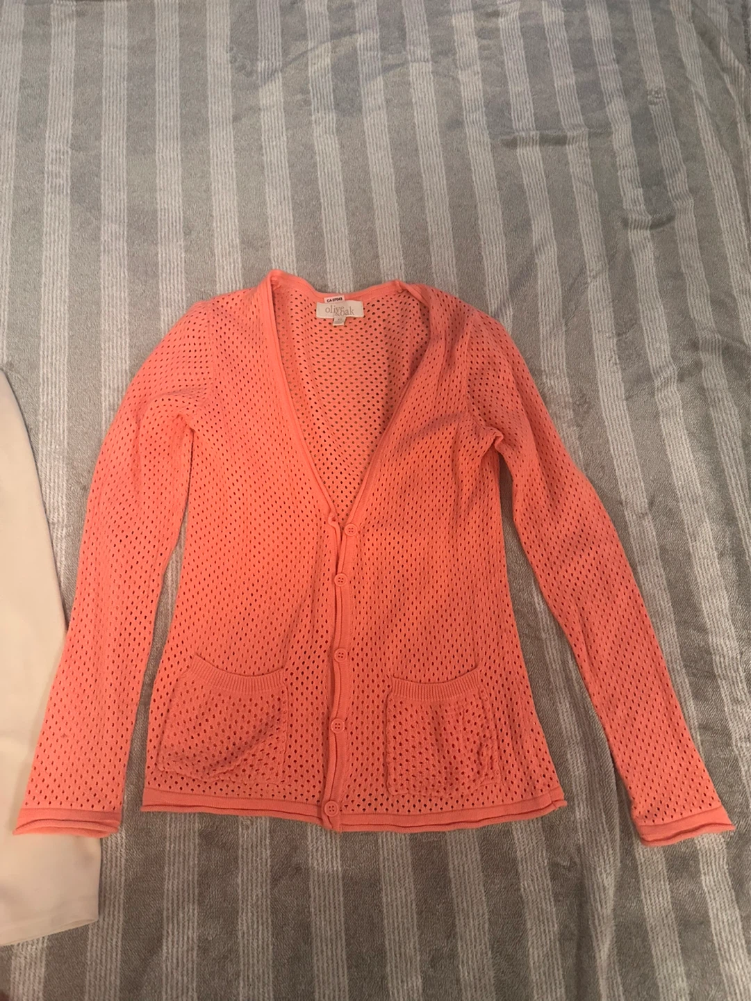 Coral Perforated Cardigan - photo 3