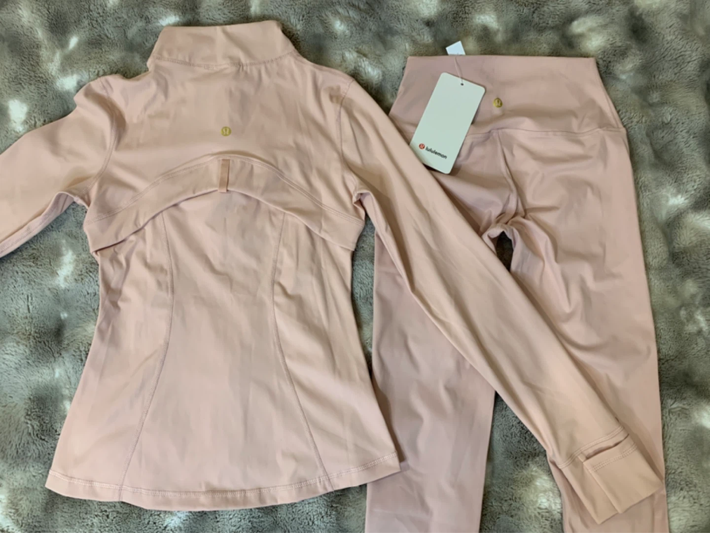 Lululemon Jacket & Leggings Set - Peach Pink - photo 2