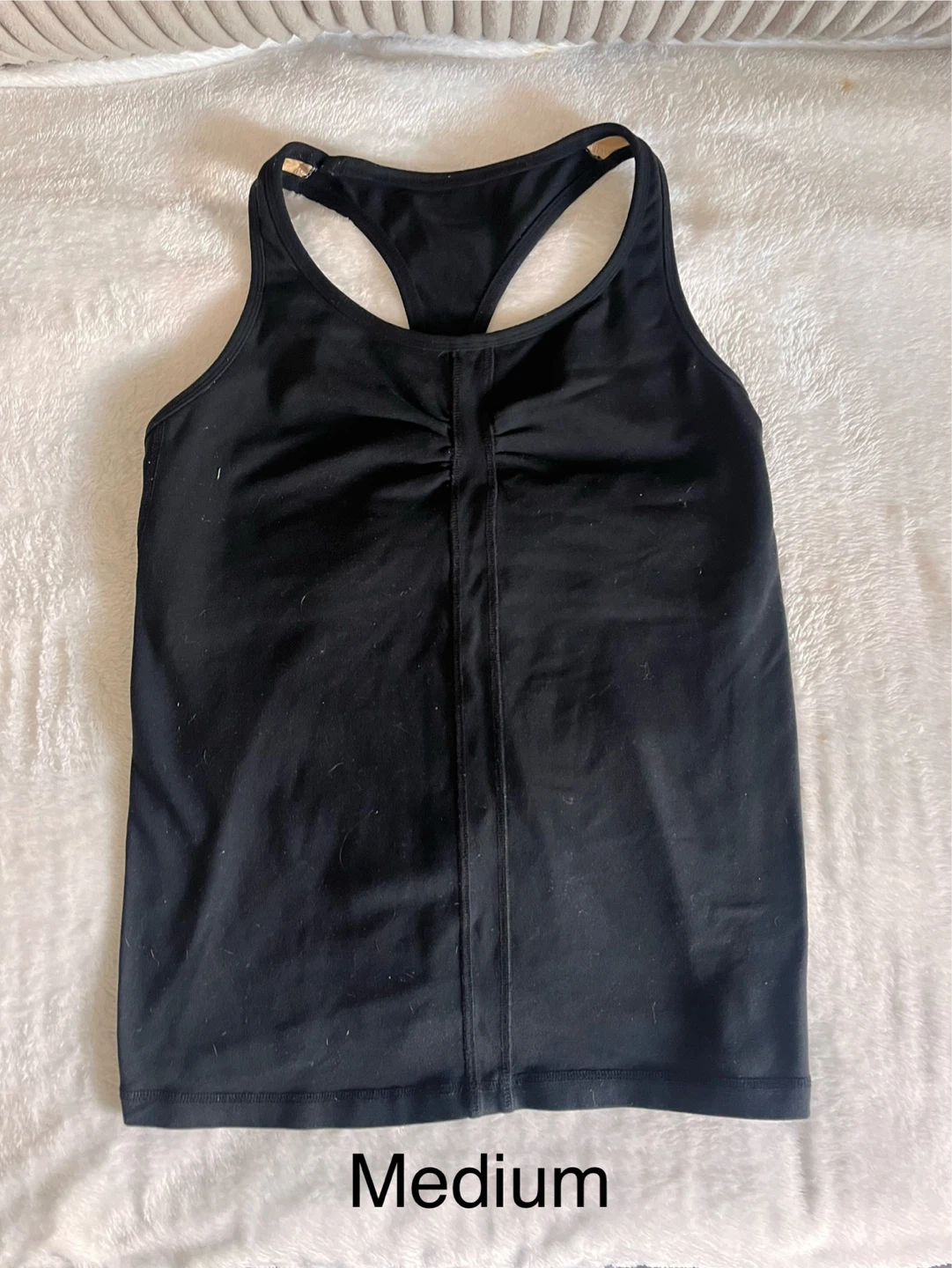 Black Racerback Medium Tank Top