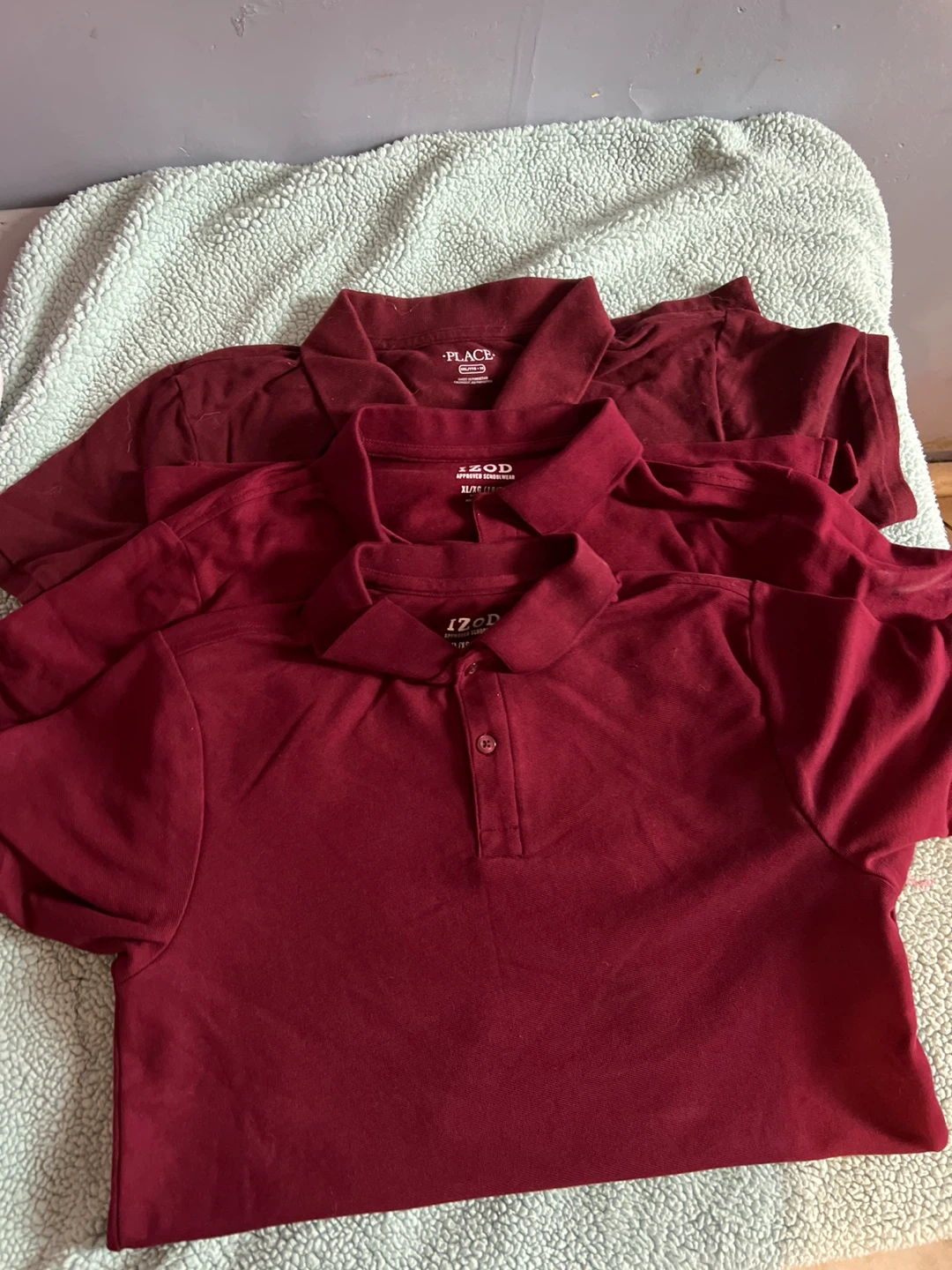 Burgundy polo shirts for kids