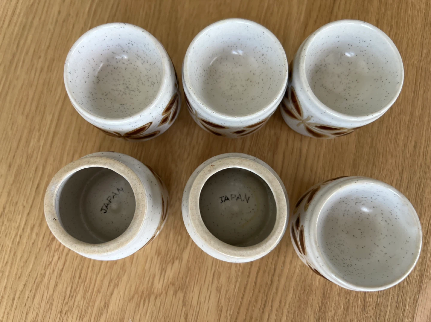 Set of 6 Vintage Japanese Ceramic Egg Cups - photo 3