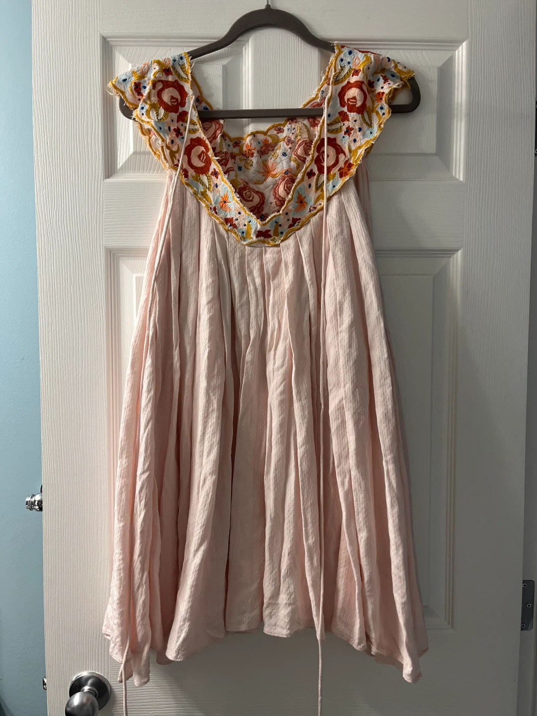 Embroidered Pink Maxi Dress - photo 3