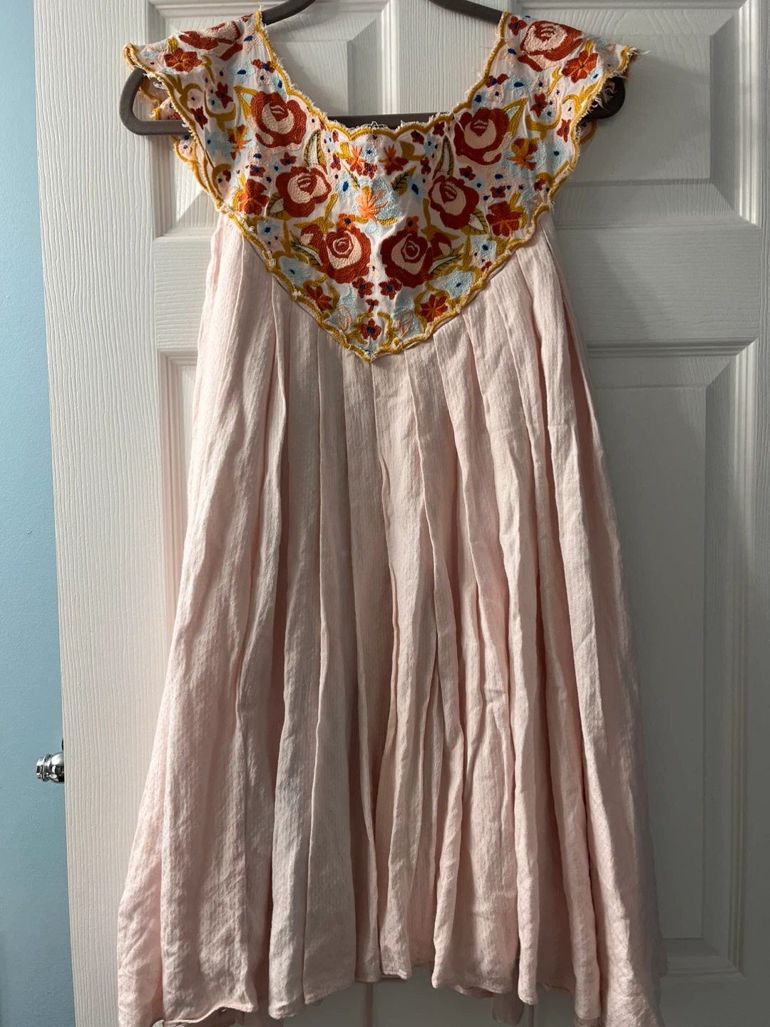 Embroidered Pink Maxi Dress - photo 4