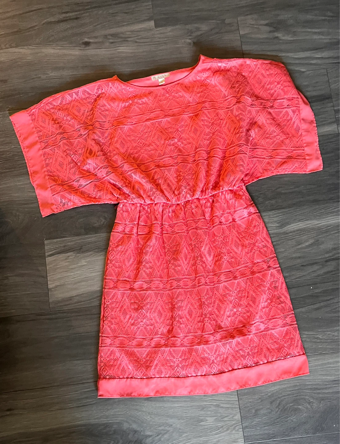 CPS established 1952 Coral Lace Dress Size 6
