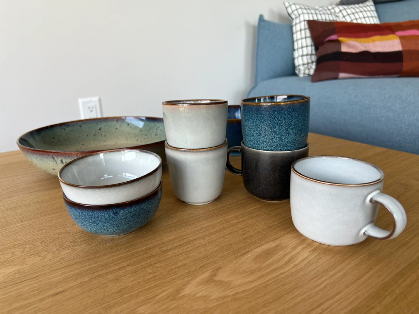 IKEA Gladelig Breakfast Set - Large Bowl, Small Bowls & Mugs - photo 3