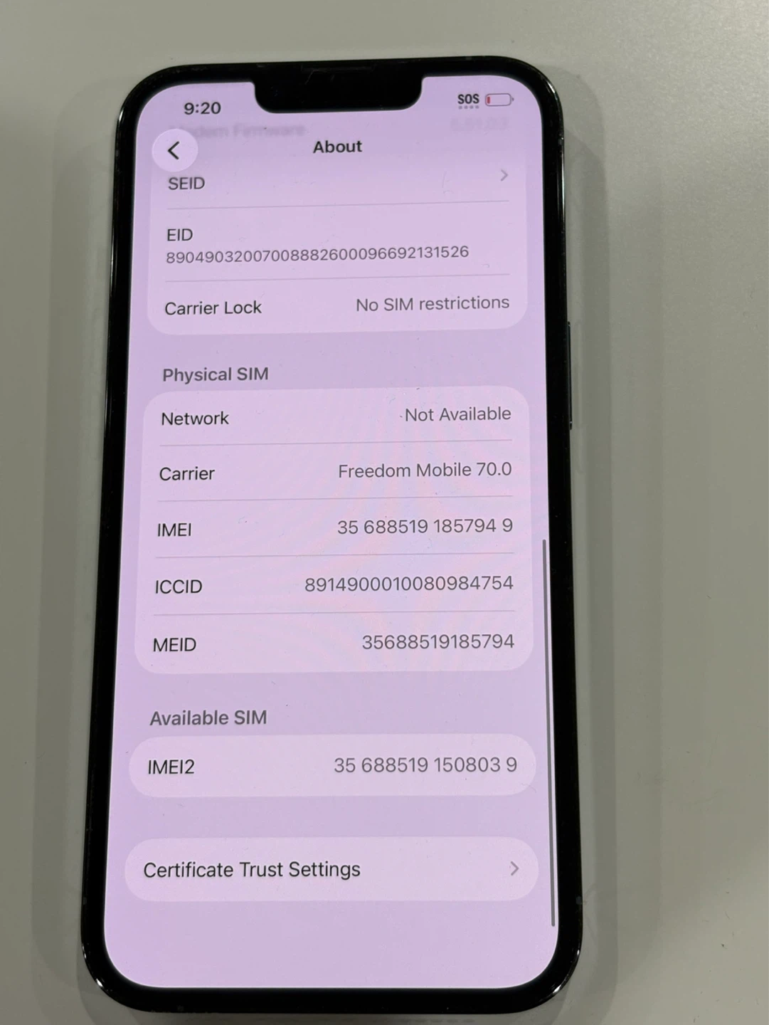 iPhone 13 Pro 128GB – Unlocked – Sierra Blue – $370 - photo 5