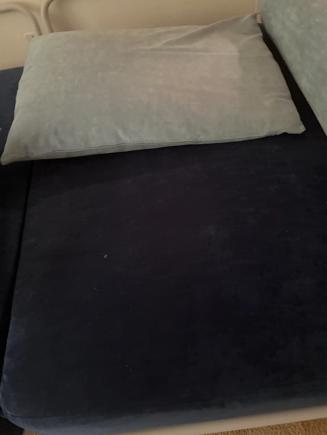 Blue Daybed Sofa with Pillows - photo 2