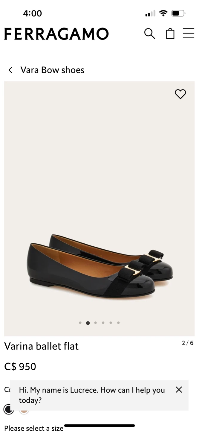 Salvatore Ferragamo Vara Ballet Flats