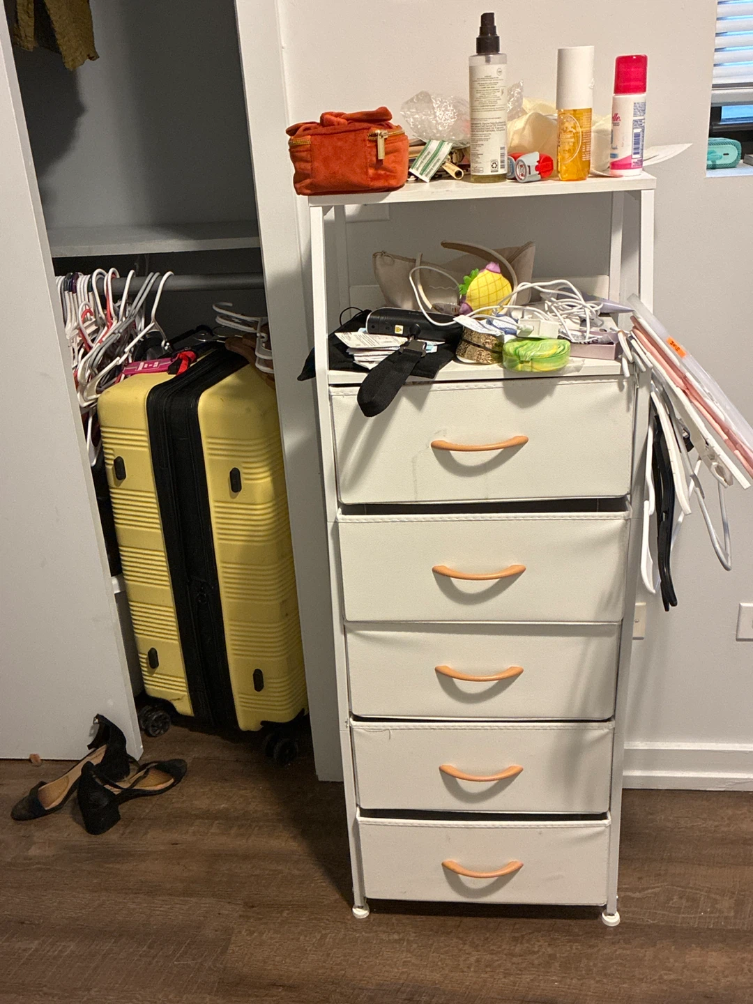 White 5-Drawer Storage Unit