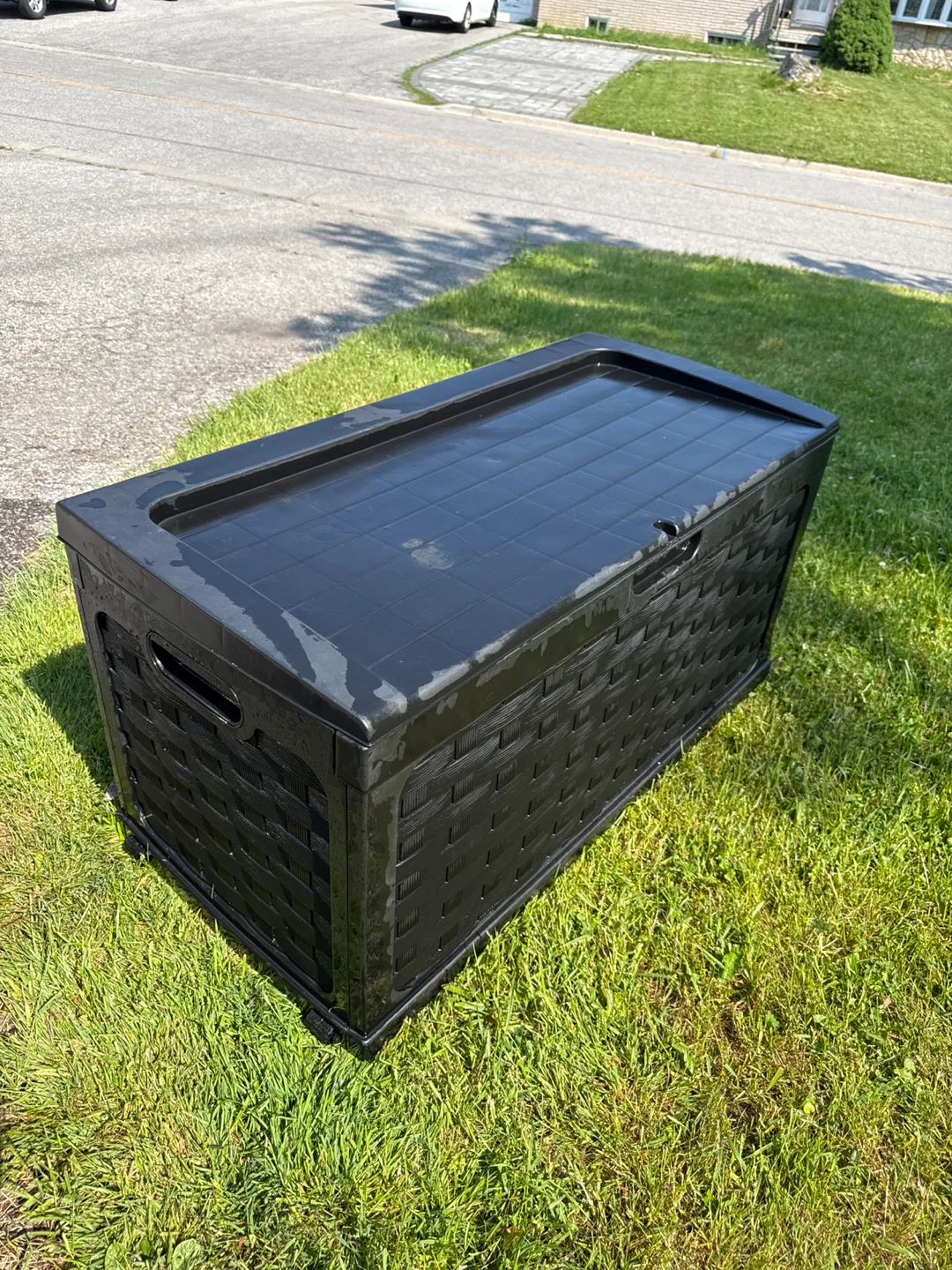Black Storage Deck Box