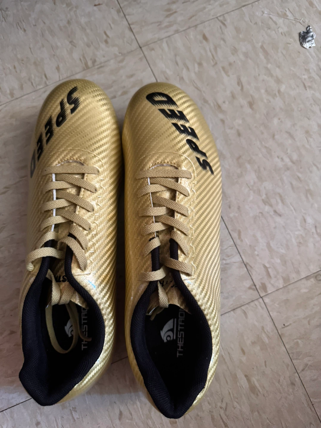 Gold SPEED Soccer Cleats