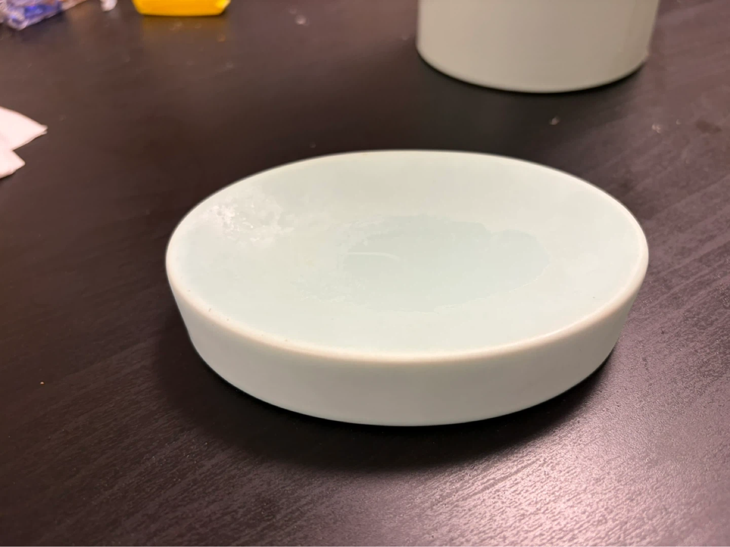 Pale Blue Ceramic Soap Dish