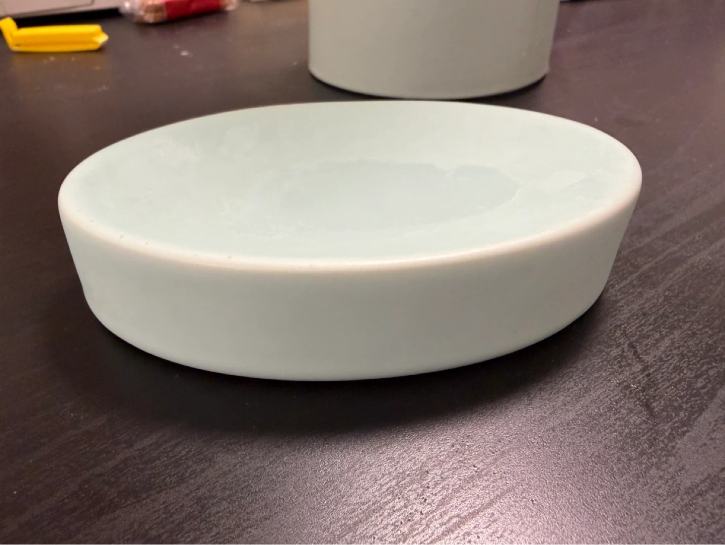 Pale Blue Ceramic Soap Dish - photo 2