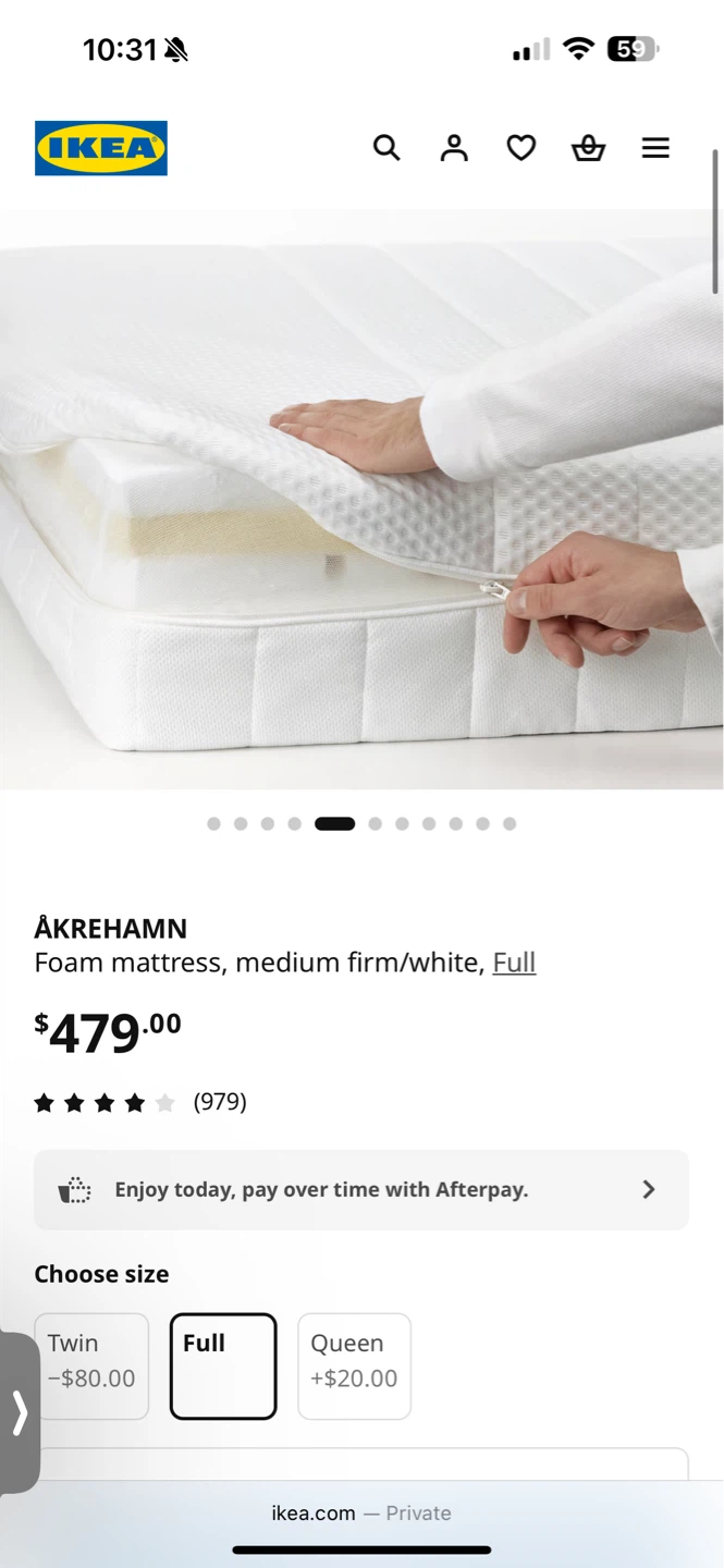 IKEA ÅKREHAMN Foam Mattress - Full - photo 2