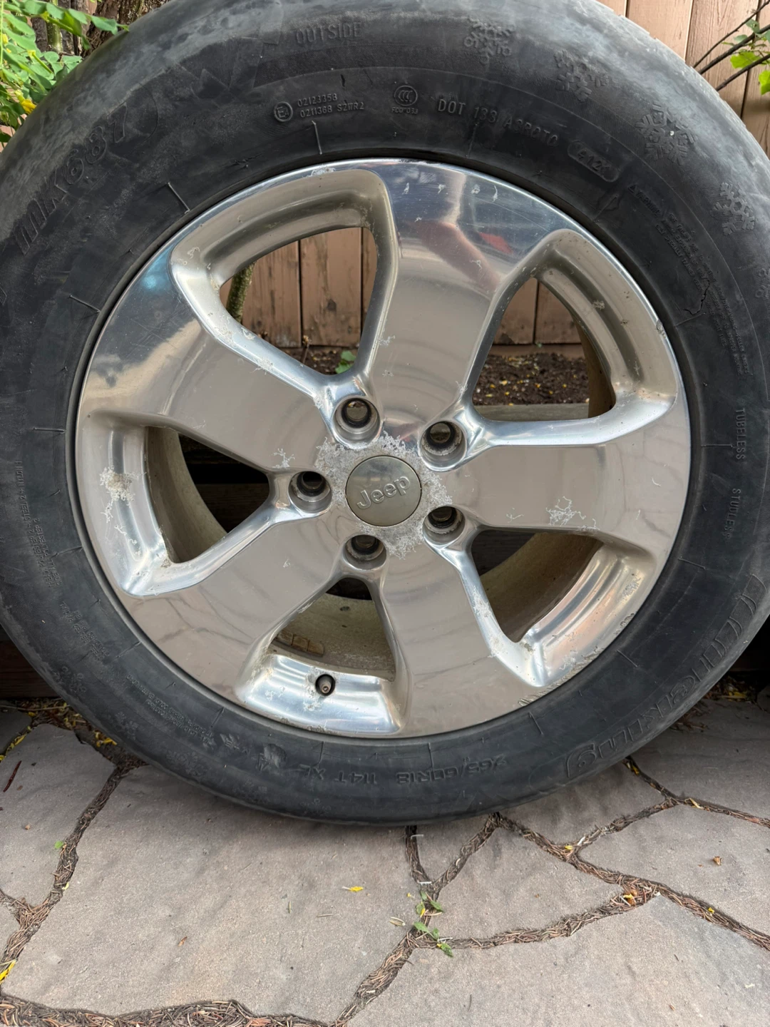 2011-2022 Jeep Grand Cherokee 5-Spoke OEM Alloy Rims 18 inch - photo 4