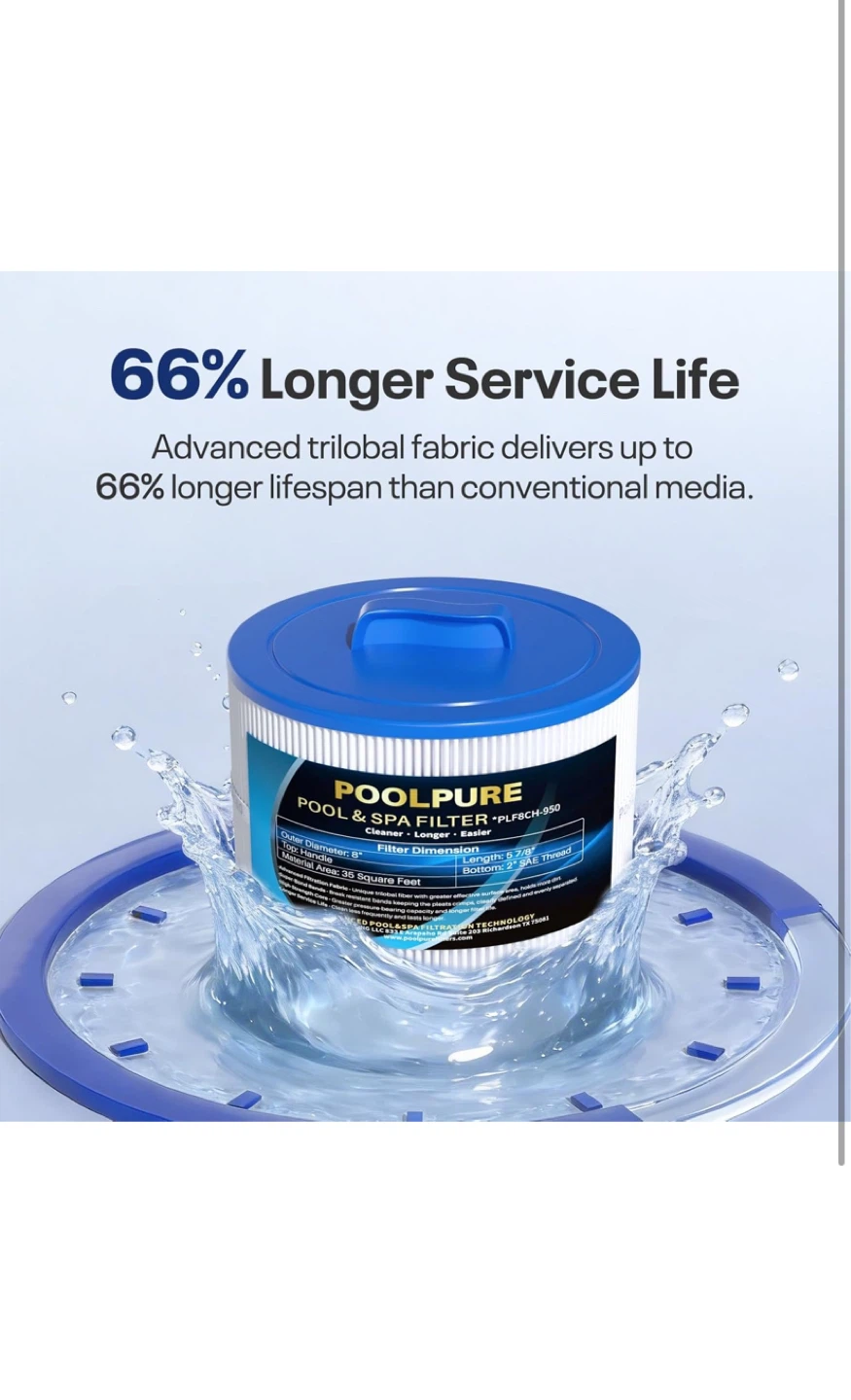 POOLPURE Pool & Spa Filter PLF8CH-950 - photo 5