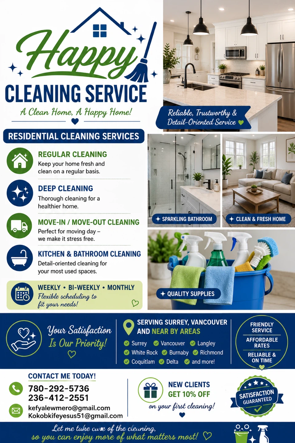 Happy Cleaning Service - Residential Cleaning