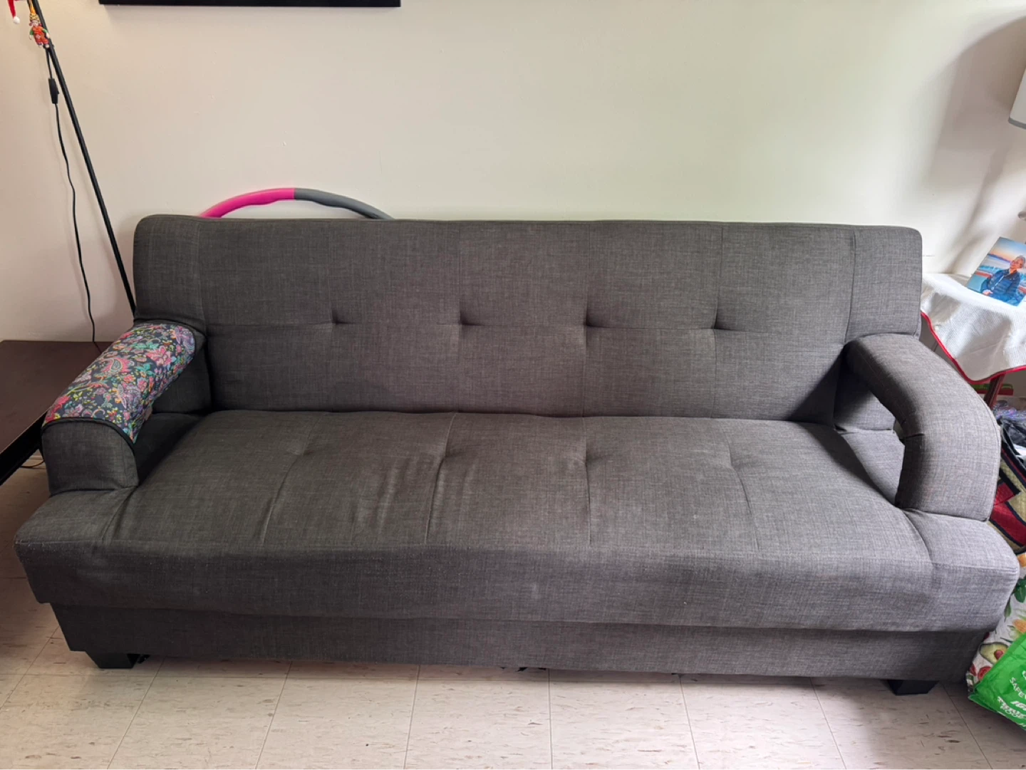 Grey Futon Sofa Bed