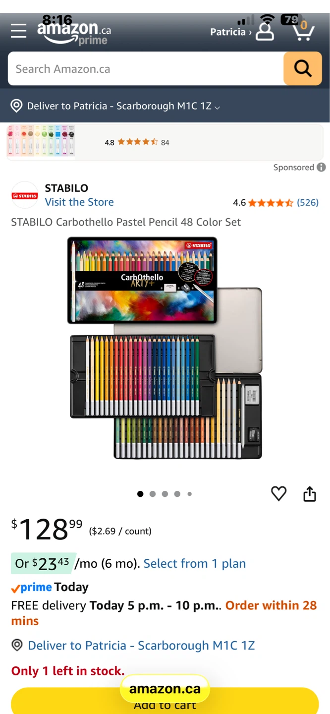 Carbothello 48 set of pastel pencils