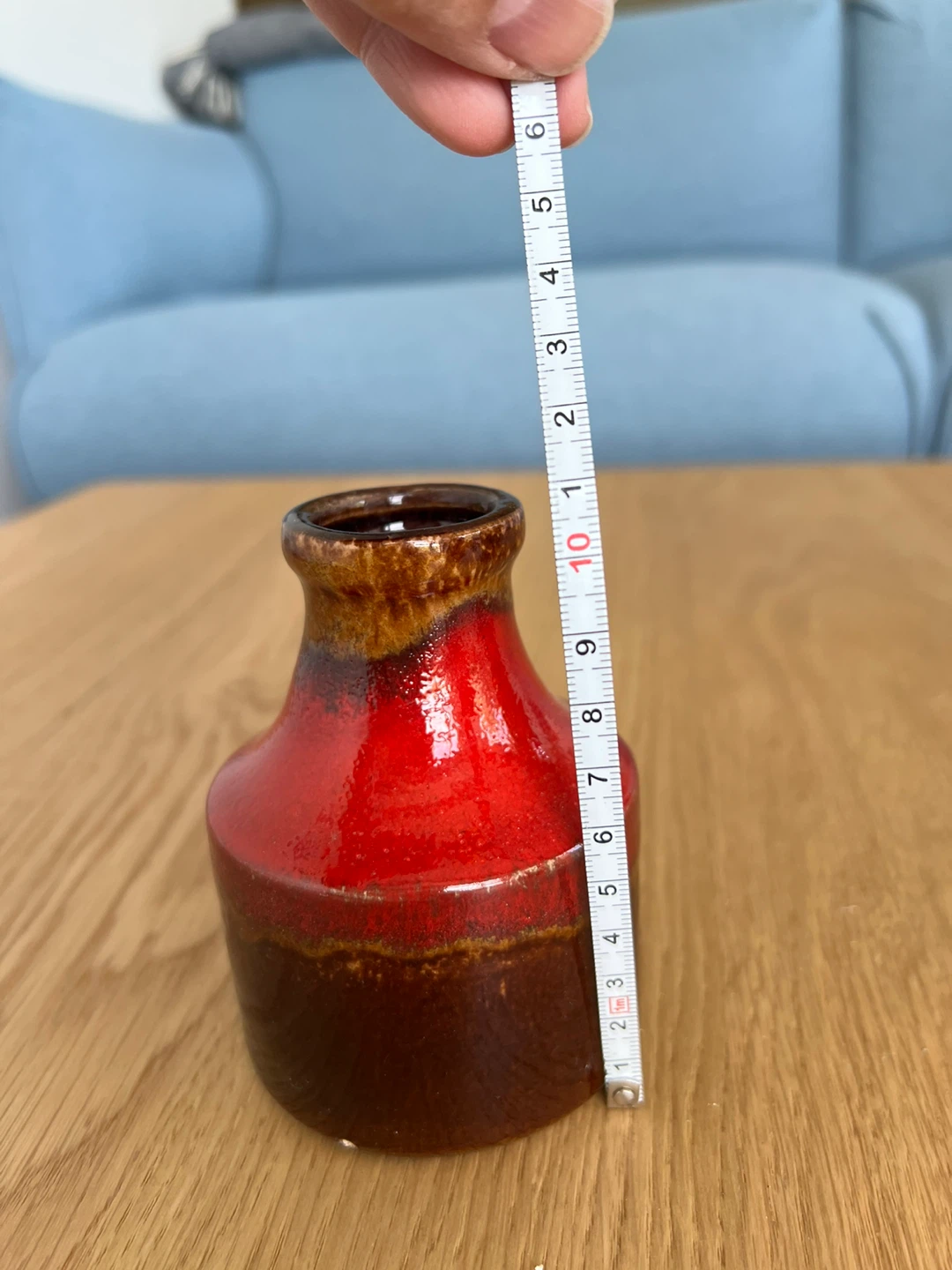Set of 3 vintage West German Ceramic Vases - photo 3