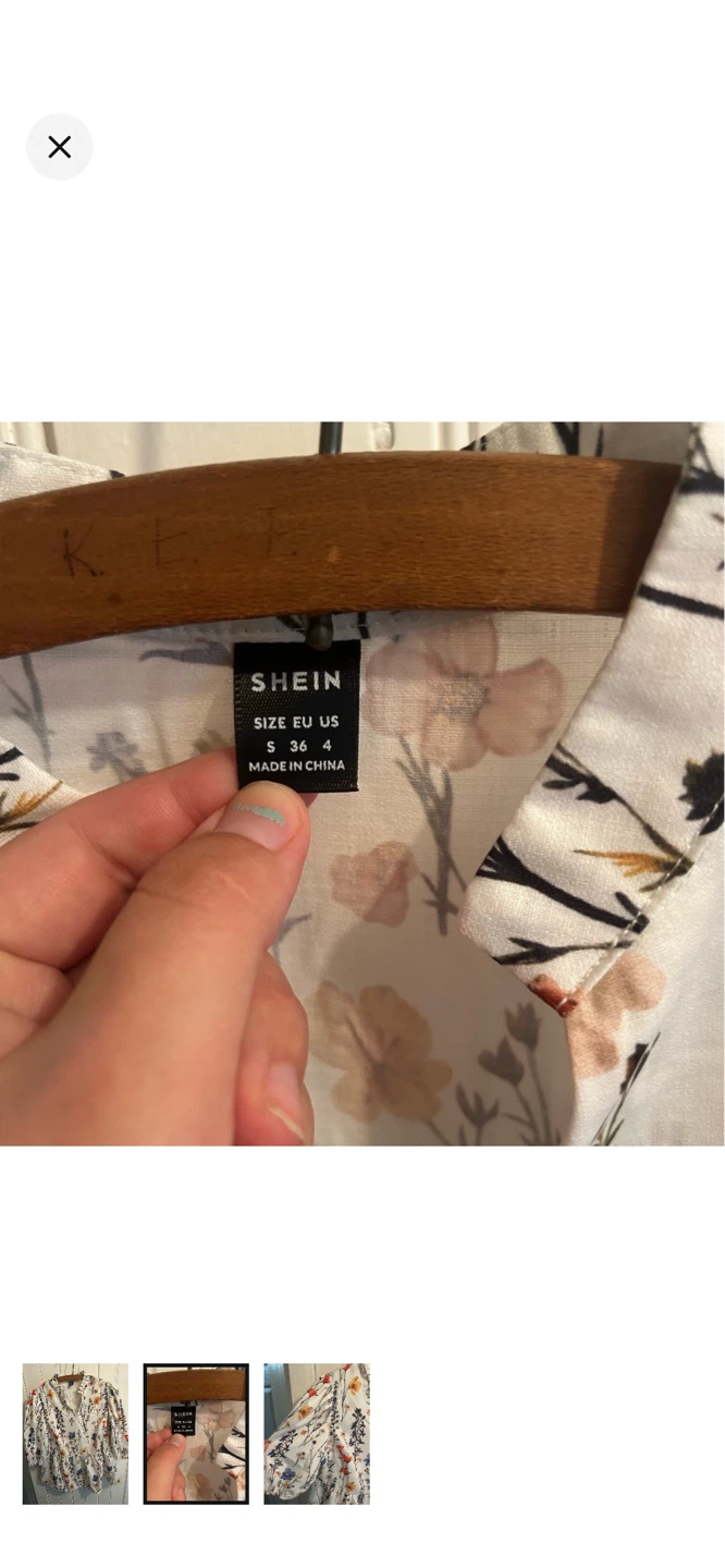 SHEIN Floral Print Peplum Top - photo 2