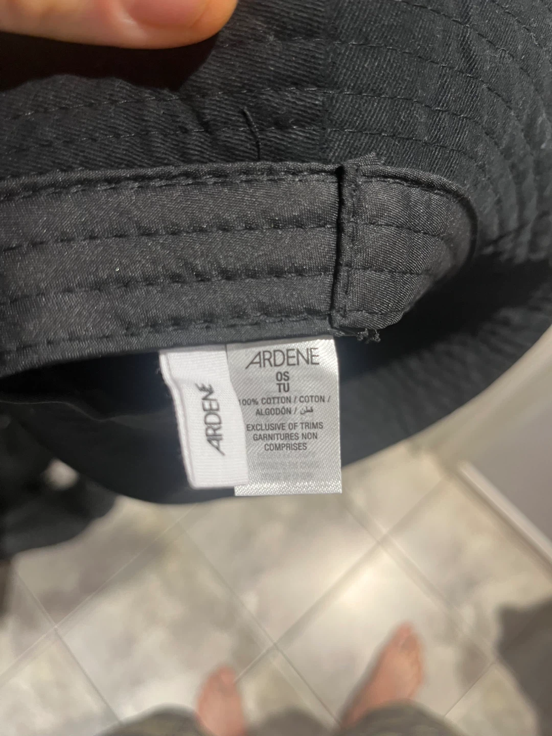 Ardene Black Bucket Hat OS