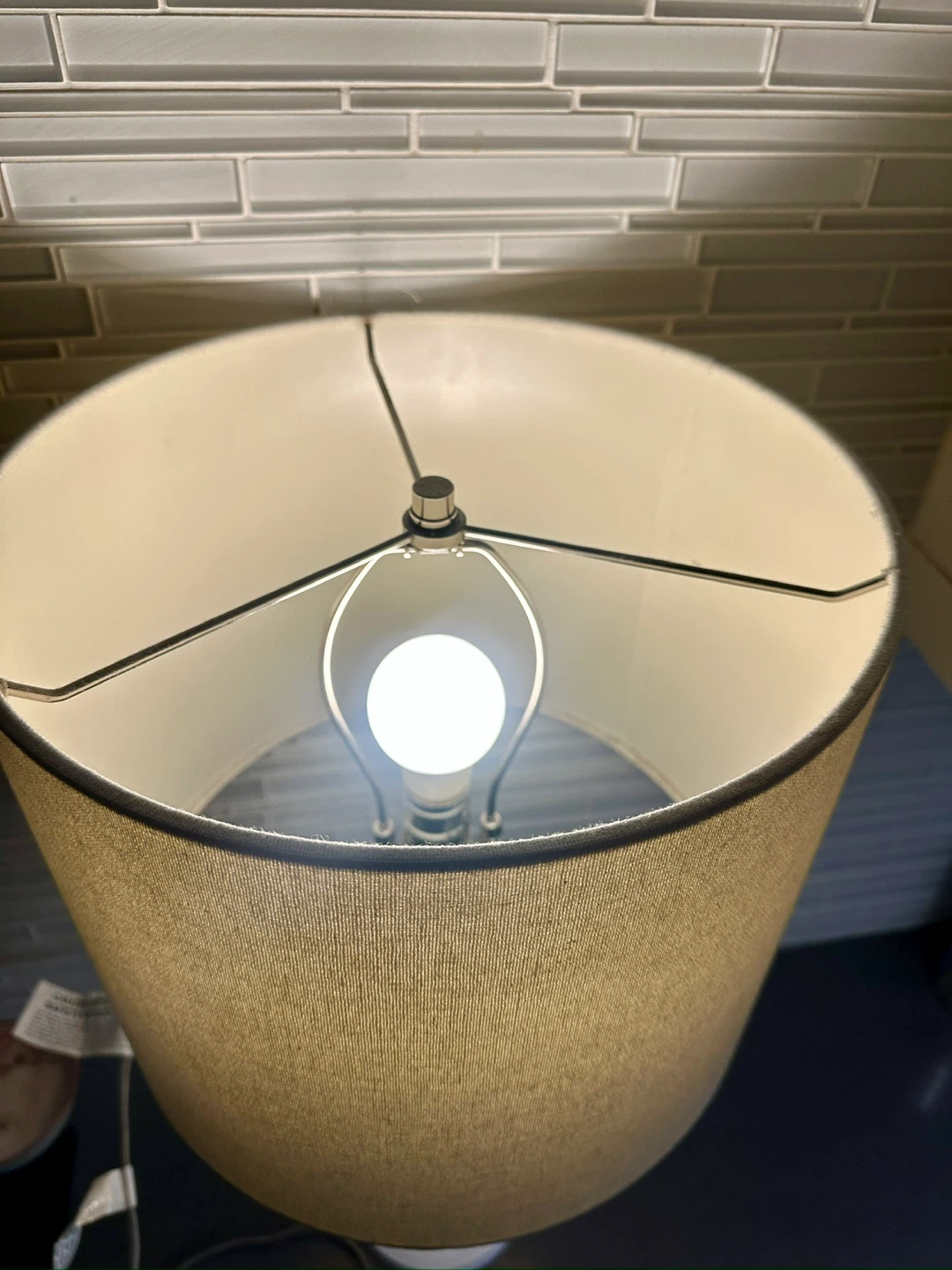 WEST ELM MODERN CONTEMPORARY TABLE LAMP WHITE SPINDLE LIGHT - photo 2