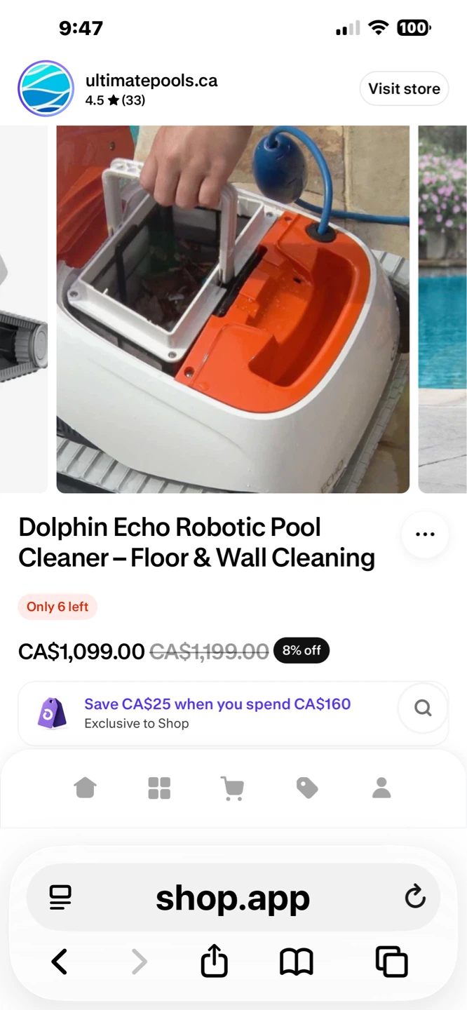 Dolphin echo Robotic pool cleaner - photo 2