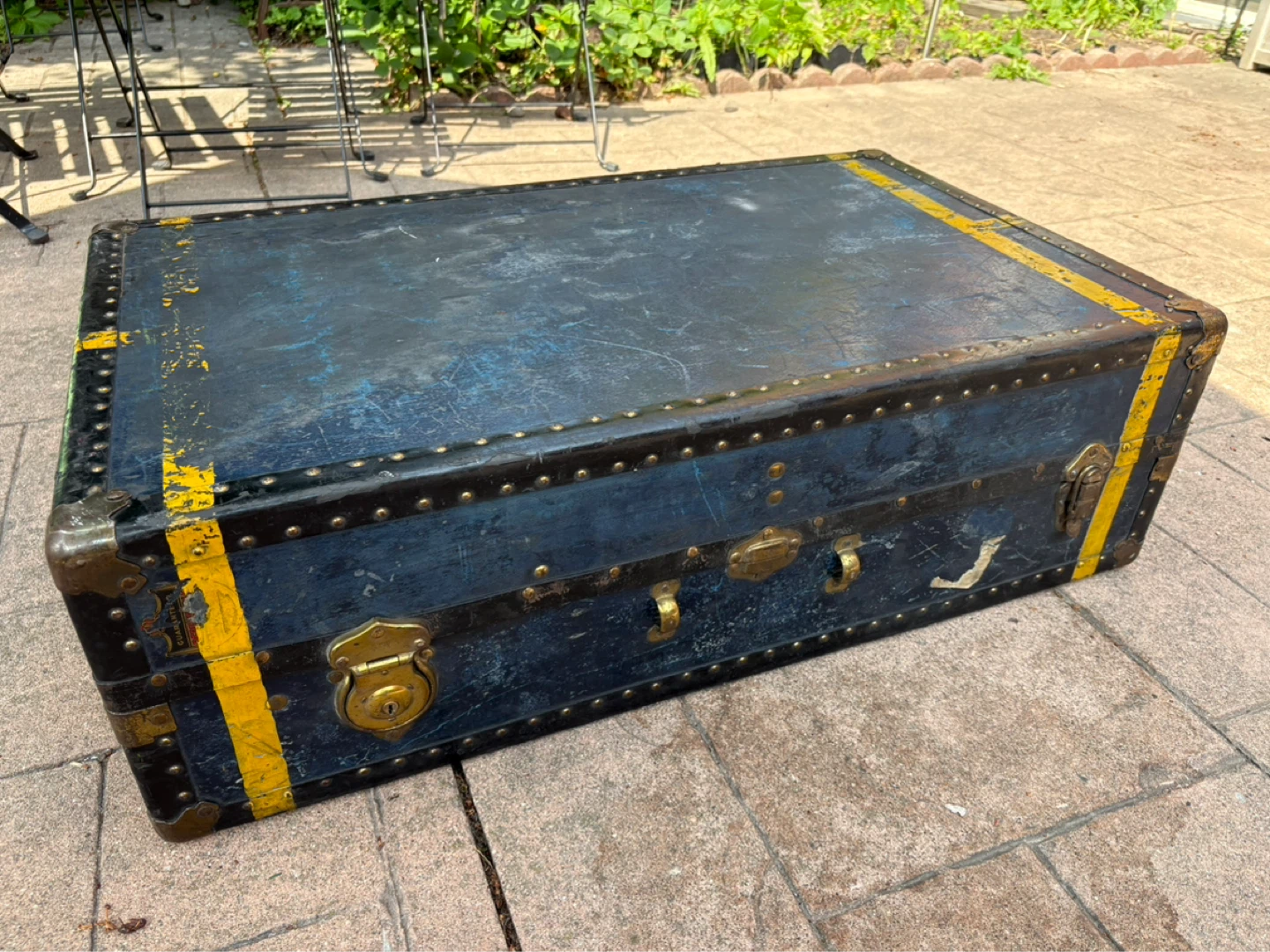 Vintage Steamer Trunk D.C.A.