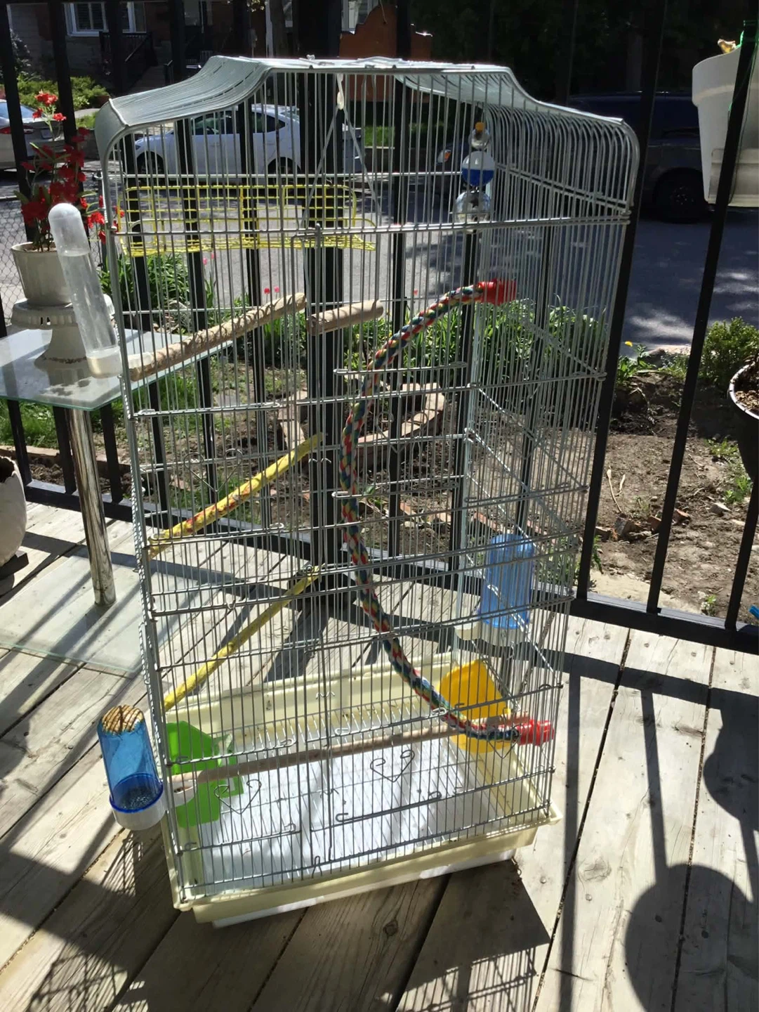 Large  Bird Cage with stand - photo 2