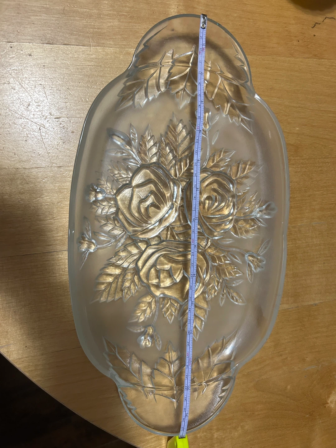 Crystal Floral Serving Tray - photo 4