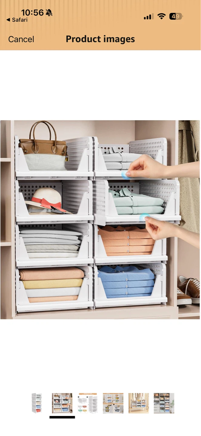 Stackable Storage Bins (five!) - photo 3