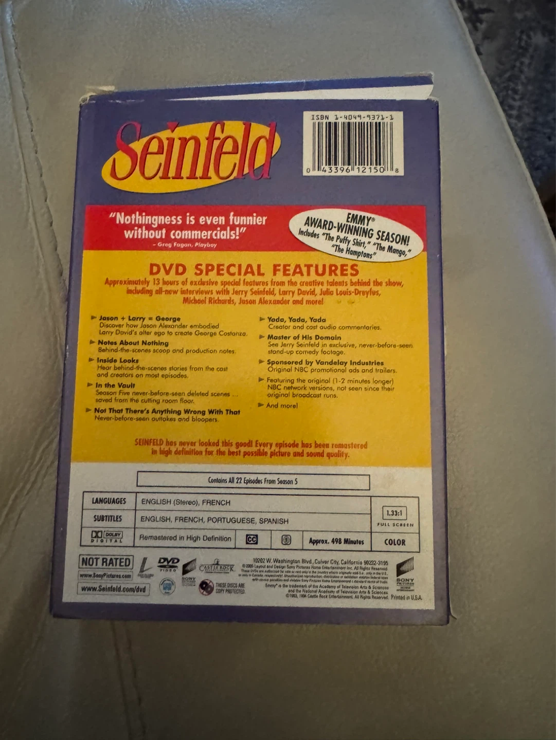 Seinfeld Season 5 DVD Box Set - photo 2