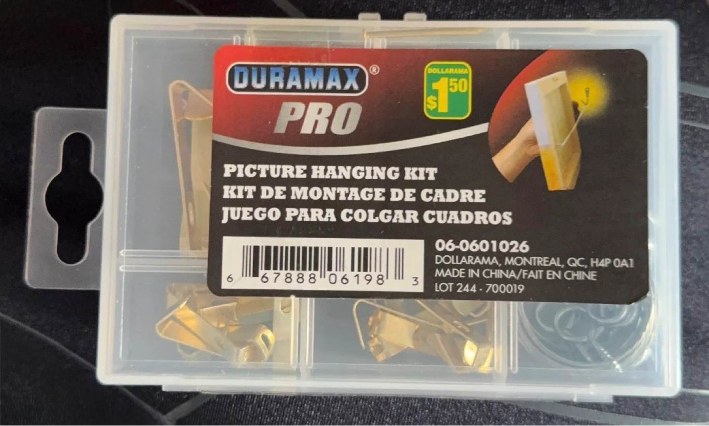 Duramax Pro Picture Hanging Kit