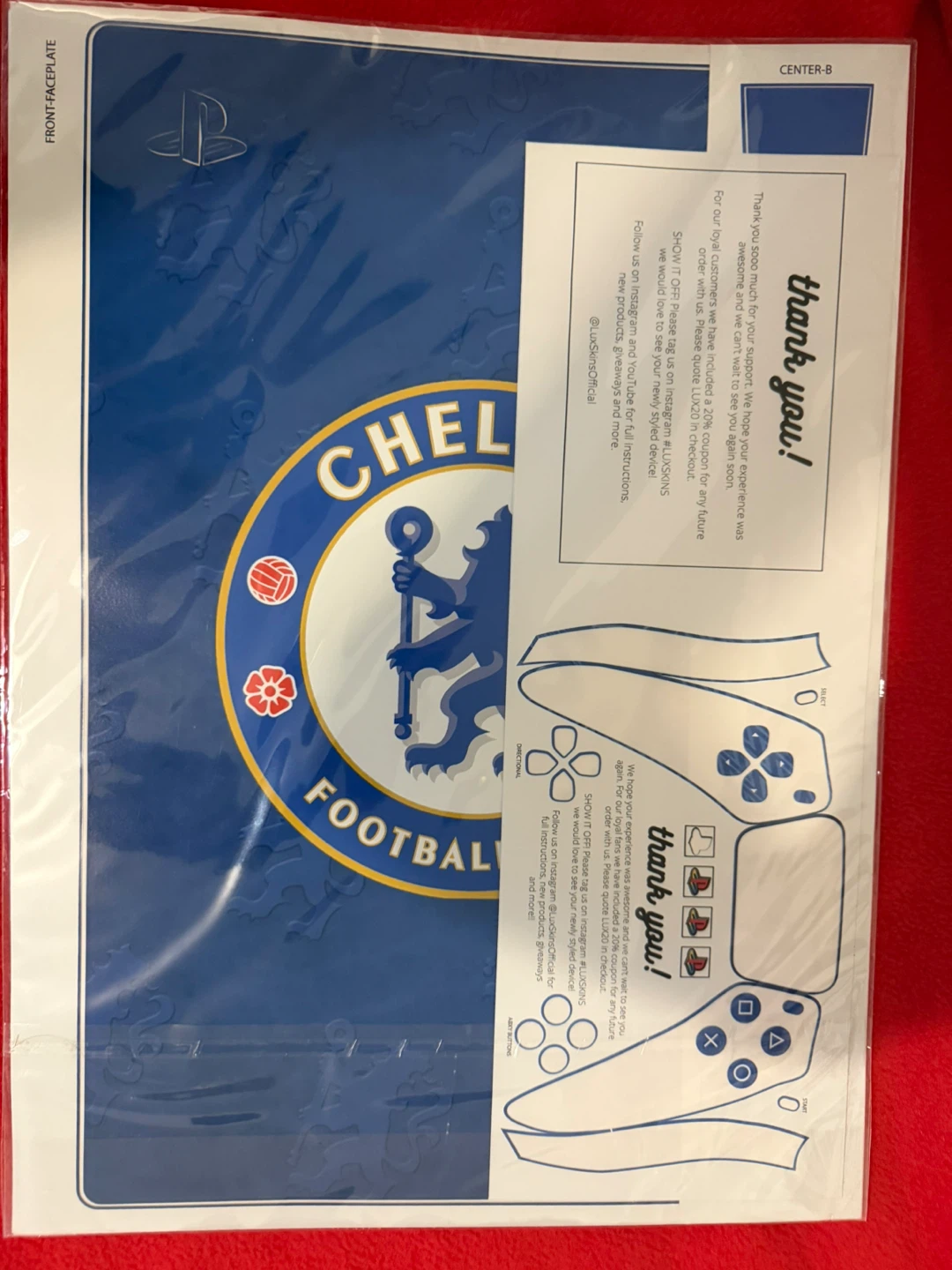 PlayStation 5 Console Wraps - Chelsea FC Edition - photo 2