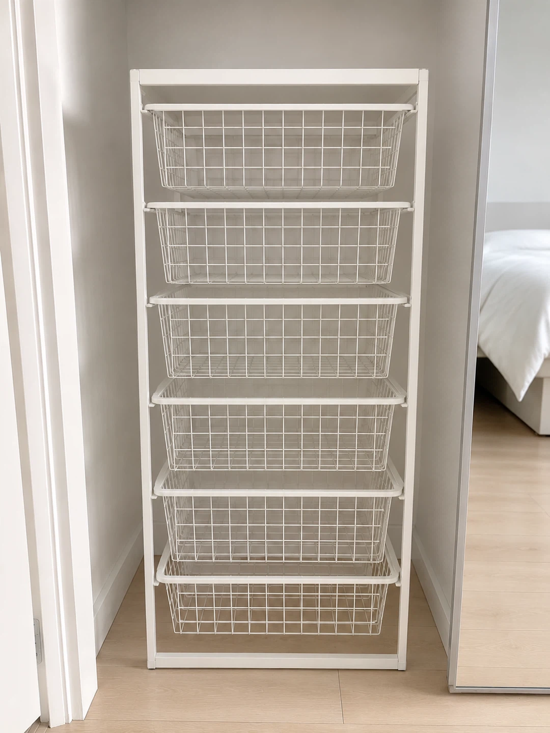 IKEA JONAXEL Storage Unit with 6 Wire Baskets