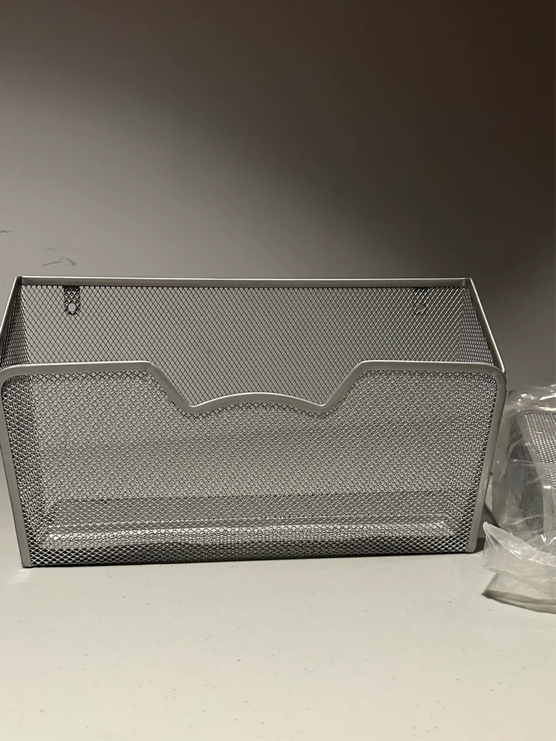 Mesh Desk Organizer Wall Mount File Holder