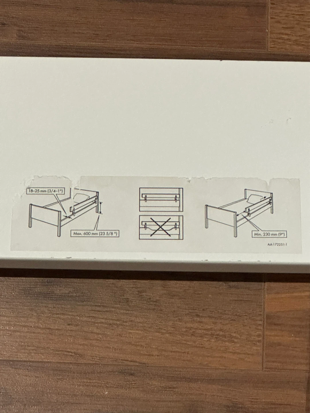 White Bed Rail Guard - photo 2