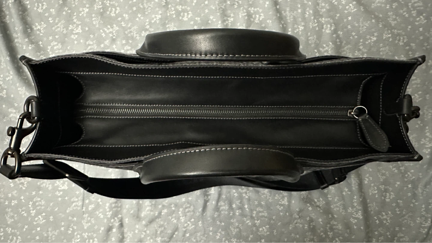 Coach Tote Bag Denim and Leather - photo 5
