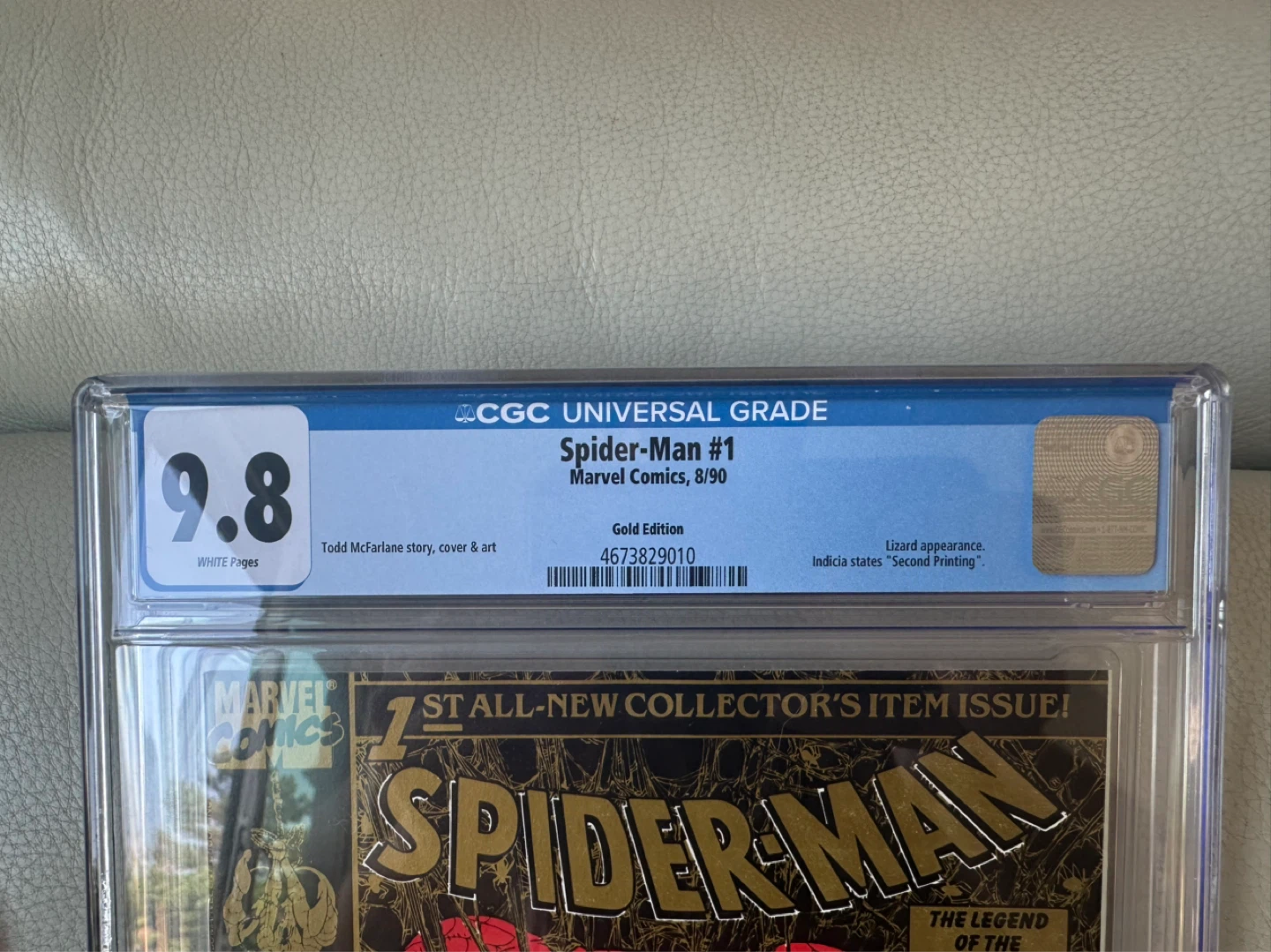 1990 Spider-Man #1 CGC 9.8/White Pages (Gold Edition) - photo 2