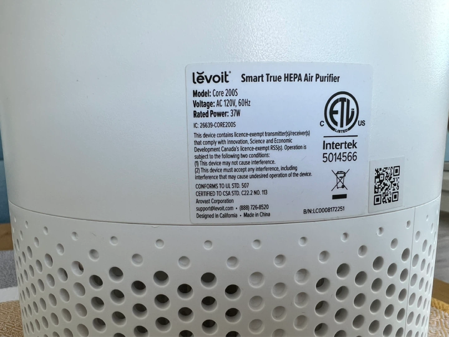 Levoit Core 200S Air Purifier - photo 3