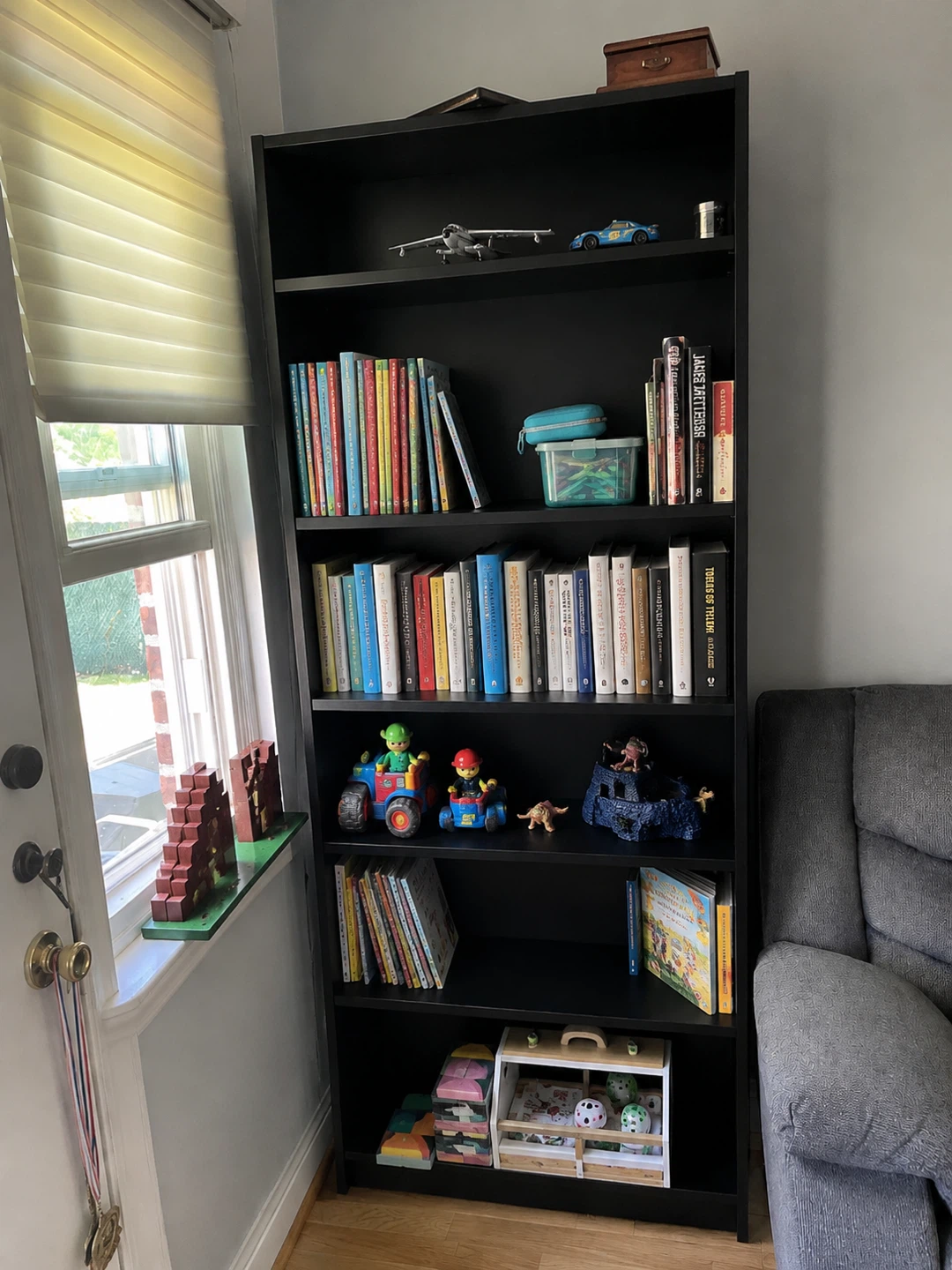 IKEA BILLY Bookcase, Black Oak Effect