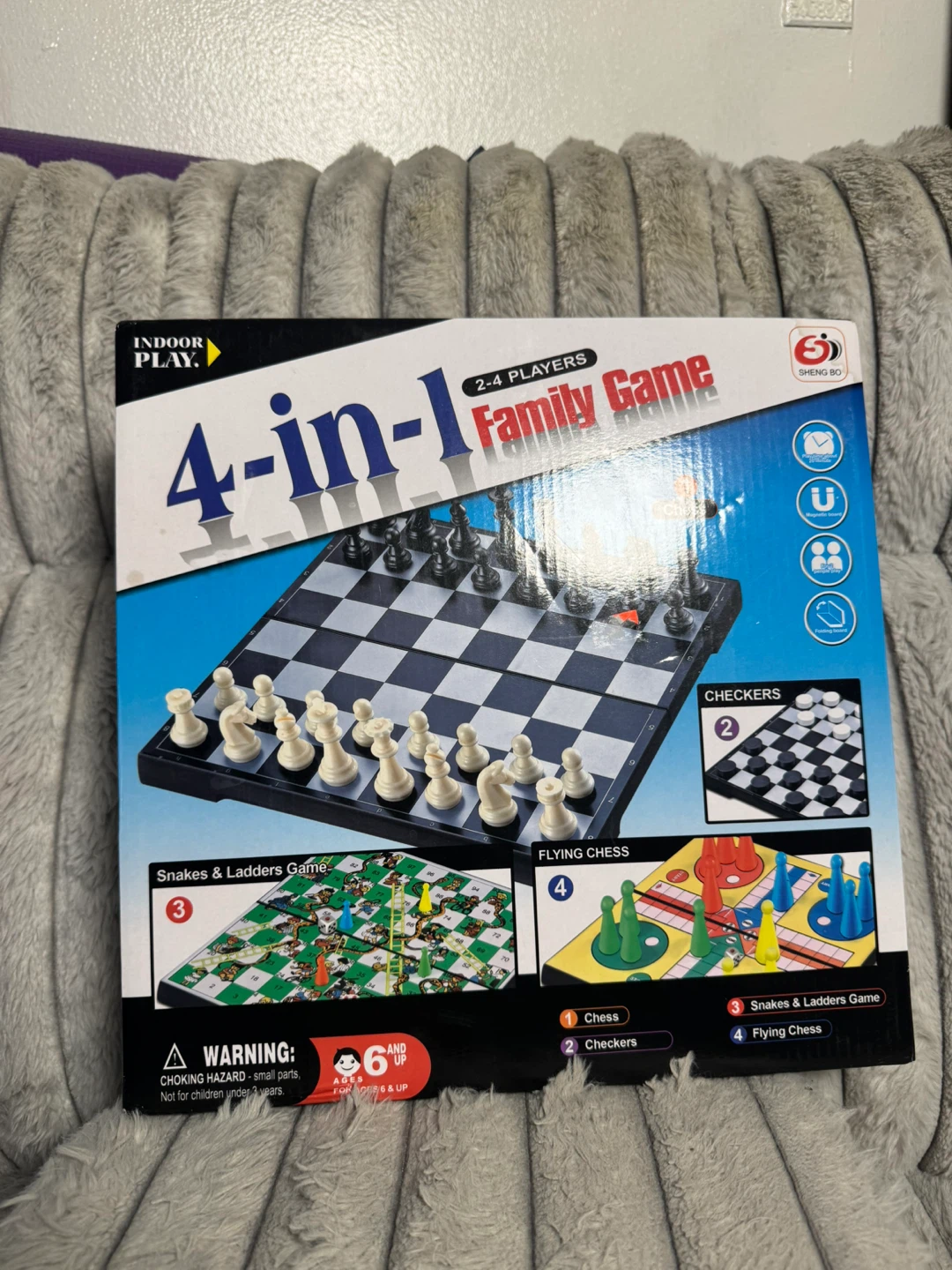 4-in-1 Family Game - Chess,  Chess, Snakes & Ladders - photo 2