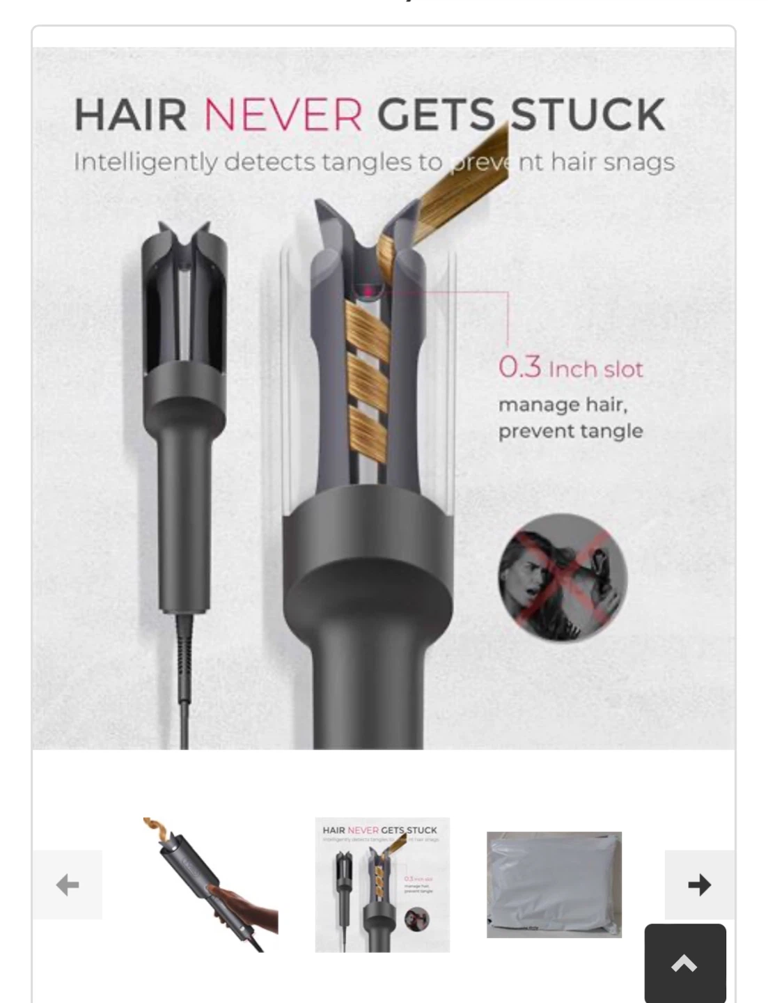 Curling Iron  cirl pro automatic rotating Grey - photo 2
